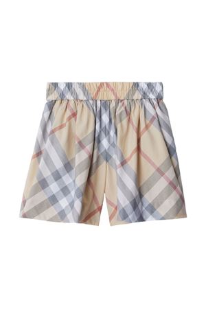 beige cotton shorts BURBERRY KIDS | 8088721A2205